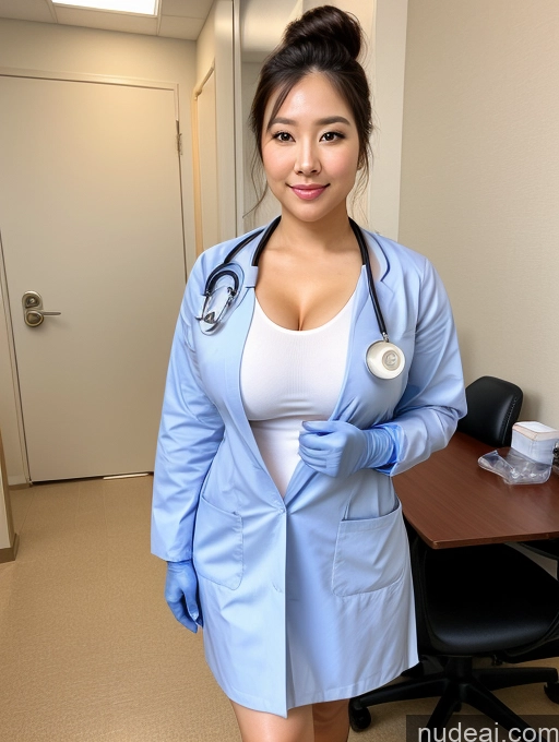 related ai porn images free for Busty Perfect Boobs Beautiful Big Hips Thick Perfect Body 30s Hair Bun Front View Hospital Korean Gloves Doctor