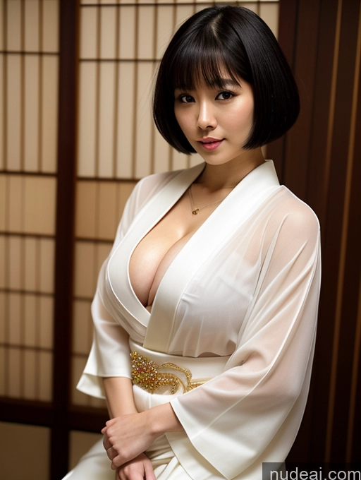 related ai porn images free for Busty Perfect Boobs Perfect Body Fairer Skin Sexy Face Black Hair Short Hair Japanese Onsen Kimono Cleavage Transparent Jewelry Pearl Jewelry