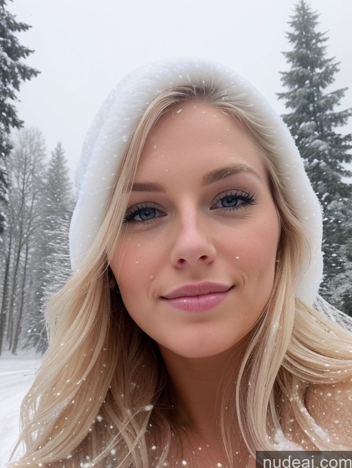 related ai porn images free for Model One Perfect Boobs Beautiful 20s Sexy Face Blonde Long Hair Swedish Nude Snow Close-up View Spreading Legs