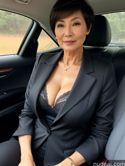 related ai porn images free for Milf Perfect Boobs Beautiful Perfect Body Short Hair 70s Chinese Car Bra Jacket Professor Stylish Suit Cleavage Detailed Sexy Face