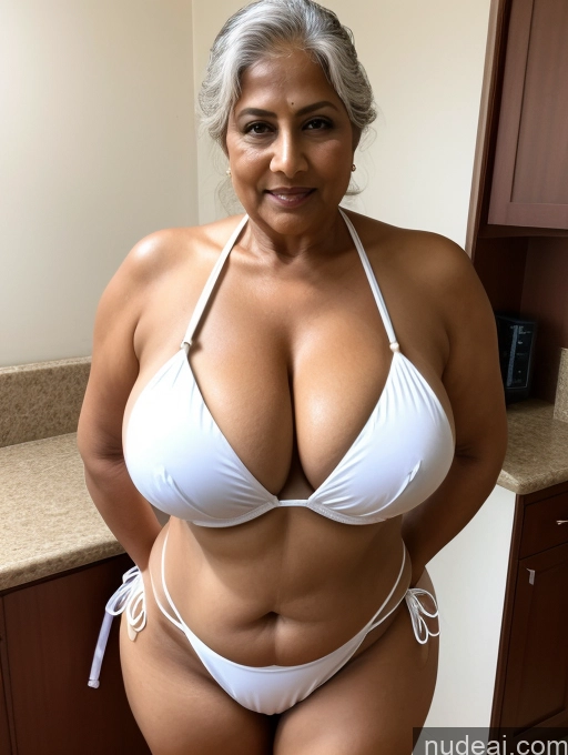 related ai porn images free for Milf One Busty Huge Boobs Tanned Skin Thick 60s Indian Front View Maid Microkini Thong