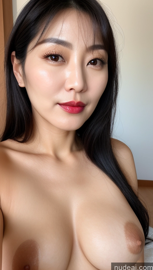 related ai porn images free for Woman One Beautiful Lipstick Black Hair Close-up View Perfect Boobs 40s Korean