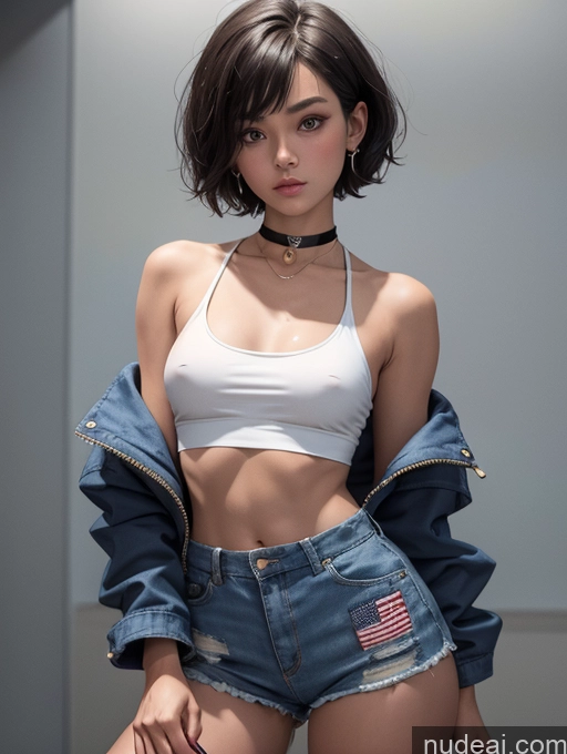 related ai porn images free for Sorority Short Short Hair Tanned Skin Choker Parka Short Shorts Topless Woman Breasts Sports 90s Ghiblistyle