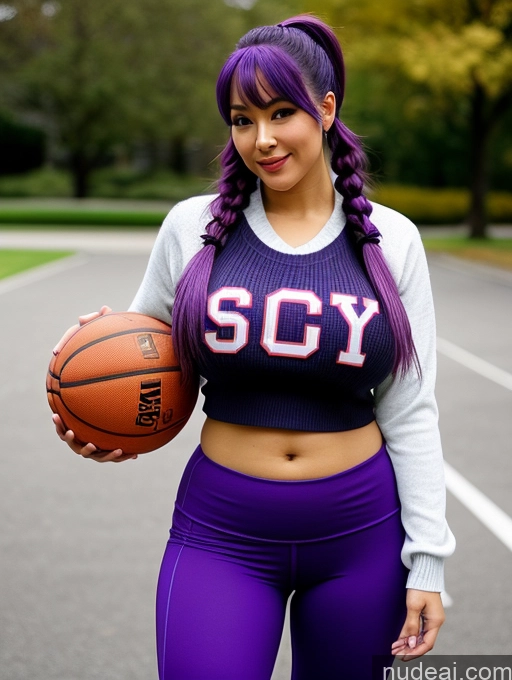 related ai porn images free for Sorority One Busty Huge Boobs Thick Big Ass Big Hips 20s Sexy Face Purple Hair Pigtails Asian Street Front View Yoga Pants Bright Lighting Sweater Basketball