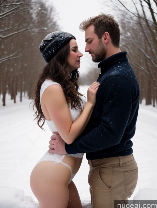 related ai porn images free for Woman + Man Two Busty Big Ass Chubby Big Hips 30s Brunette Messy Fairer Skin White Film Photo Snow Fellatio (Side View) Lumberjack Cleavage Dark Lighting Detailed