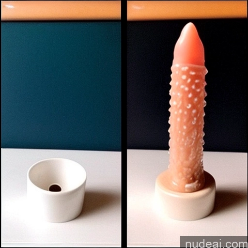 ai nude image of there are three pictures of a candle that is sitting on a table pics of Dildo Reveal Create An Open Vagina