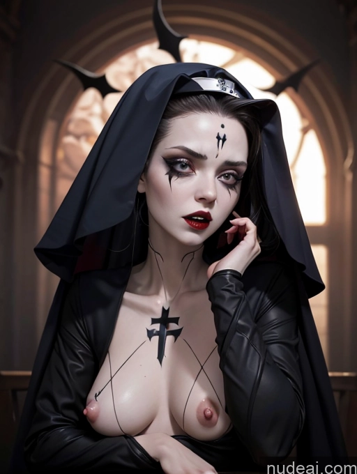 related ai porn images free for Detailed Dark Lighting Nun Oufit With Breast Curtains (Houshou Marine Style) Vampire Traditional Nun Goth Halloween Bodypaint Hell Surrealist White Angry Fairer Skin