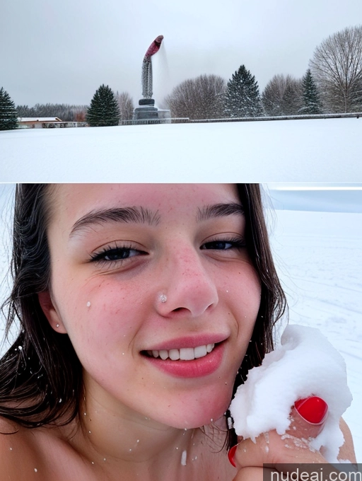 related ai porn images free for Dildo Reveal 18 Snow Close-up View Cumshot