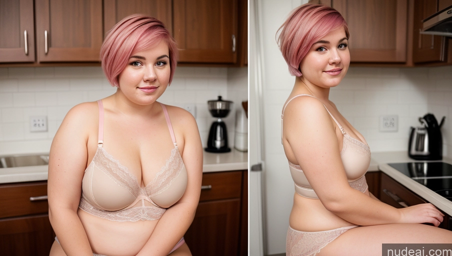 related ai porn images free for Woman Fat Sitting, Squating 18 Pink Hair Short Hair British Kitchen Front View Lingerie Pajamas
