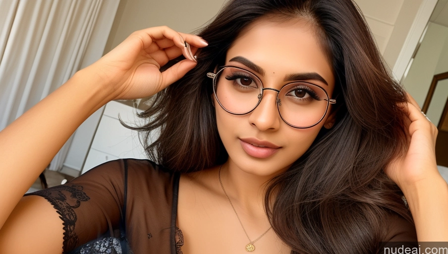 related ai porn images free for Model One Small Tits Beautiful Glasses Perfect Body 20s Detailed Sexy Face Sexy Attire Temptation Thin Round Glasses Indian