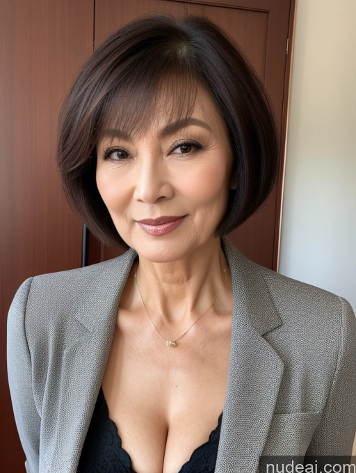 related ai porn images free for Milf Perfect Boobs Perfect Body Beautiful 70s Short Hair Chinese Stylish Secretary Professor Cleavage Detailed Suit Close-up View