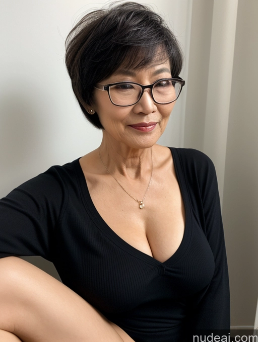 related ai porn images free for Milf Perfect Boobs Perfect Body Beautiful Glasses 70s Short Hair Chinese Cumshot Dark Lighting Casual Stylish