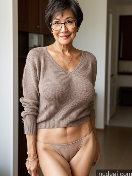 related ai porn images free for Milf Perfect Boobs Perfect Body Beautiful Glasses 70s Short Hair Chinese Blouse Casual Stylish Teacher Sweater Nude Detailed Pubic Hair Partially Nude