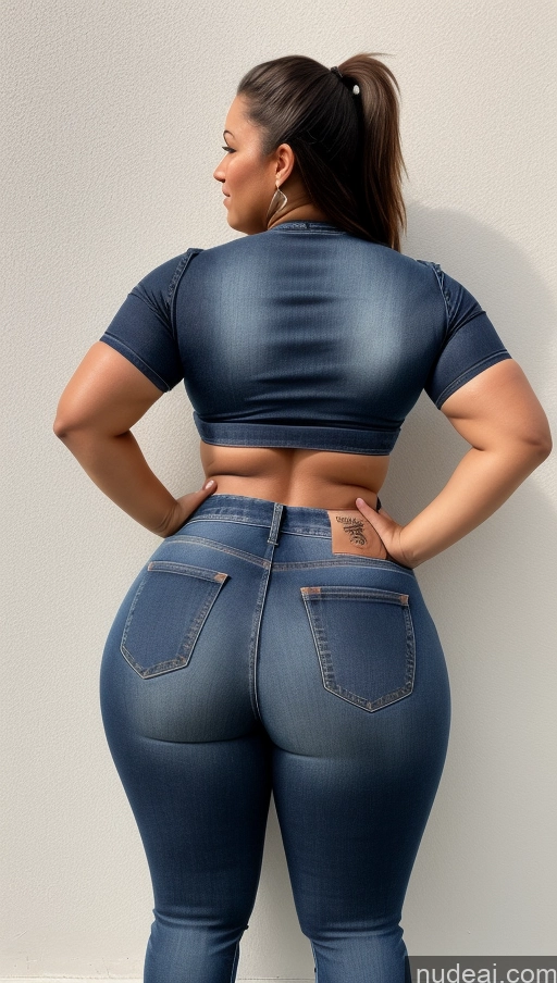 ai nude image of araffe butt lifter in a tight denim jeans with a high waist pics of Big Hips Big Ass Jeans Athlete