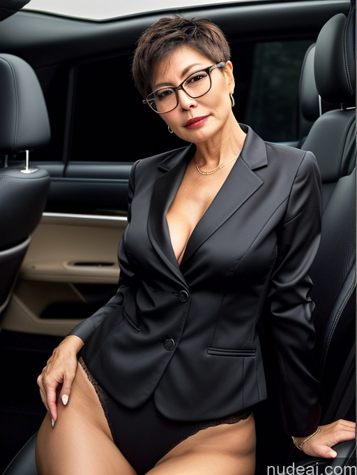 related ai porn images free for Milf Perfect Boobs Beautiful Glasses Perfect Body 60s Pixie Chinese Car Bra Jacket Professor Stylish Suit Cleavage Partially Nude Dark Lighting Detailed Sexy Face