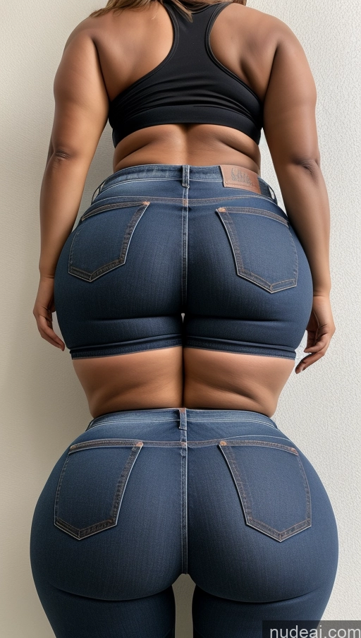 ai nude image of araffe butt - bari woman in jeans showing off her butt pics of Athlete Big Ass Big Hips Jeans