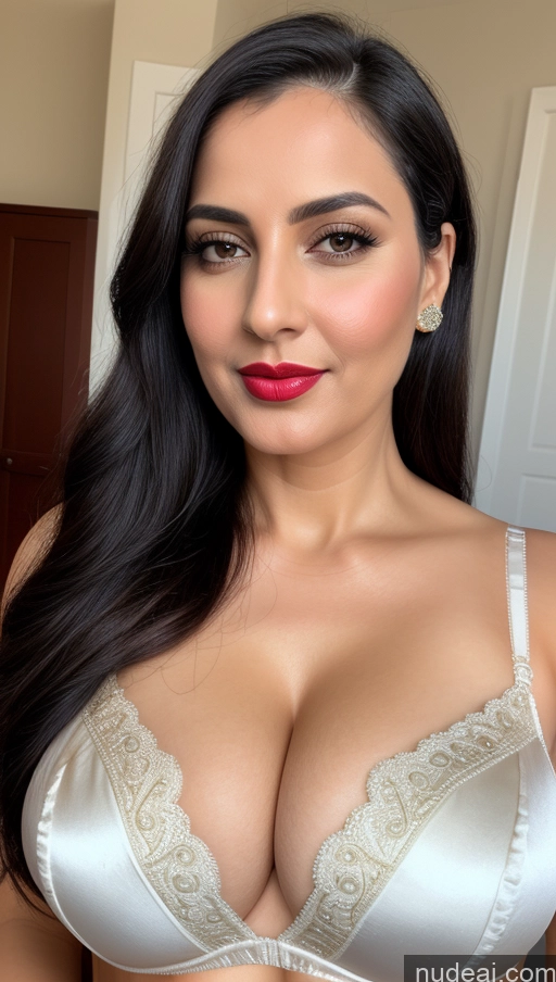 related ai porn images free for Woman One Lipstick 40s Sari Cleavage Busty Black Hair Beautiful Perfect Boobs Close-up View Fairer Skin Slicked Thick Bra