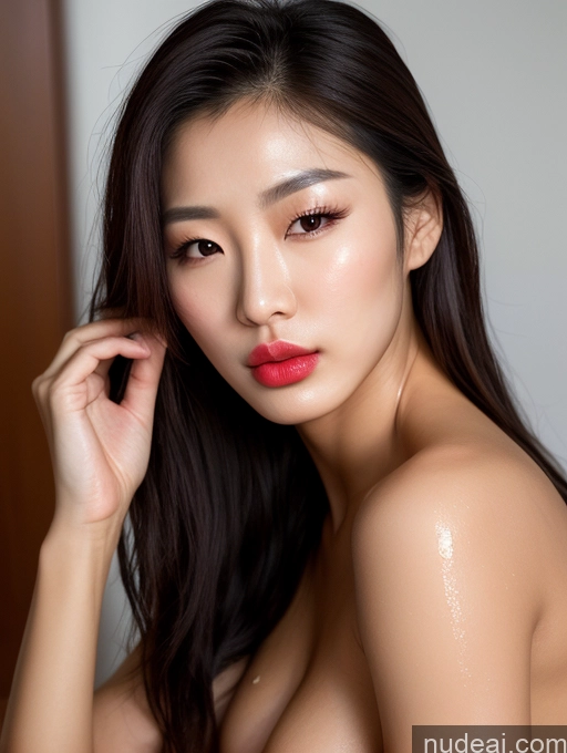 related ai porn images free for One Perfect Boobs Lipstick Perfect Body Long Hair Oiled Body 20s Seductive Pouting Lips Korean Detailed Skin Detail (beta) Side View