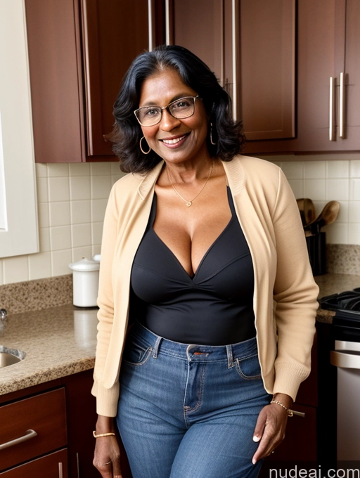 related ai porn images free for Milf Two Perfect Boobs Perfect Body Dark Skin 70s Indian Kitchen Jacket Jeans Professor Secretary Cleavage Partially Nude Detailed