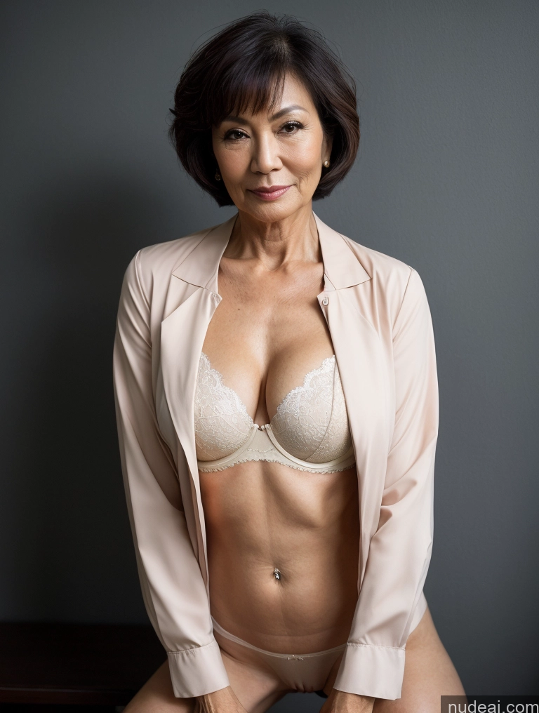 related ai porn images free for Milf Perfect Boobs Beautiful Perfect Body 70s Blouse Bra Jacket Professor Stylish Cleavage Partially Nude Dark Lighting Detailed Straddling Short Hair Japanese