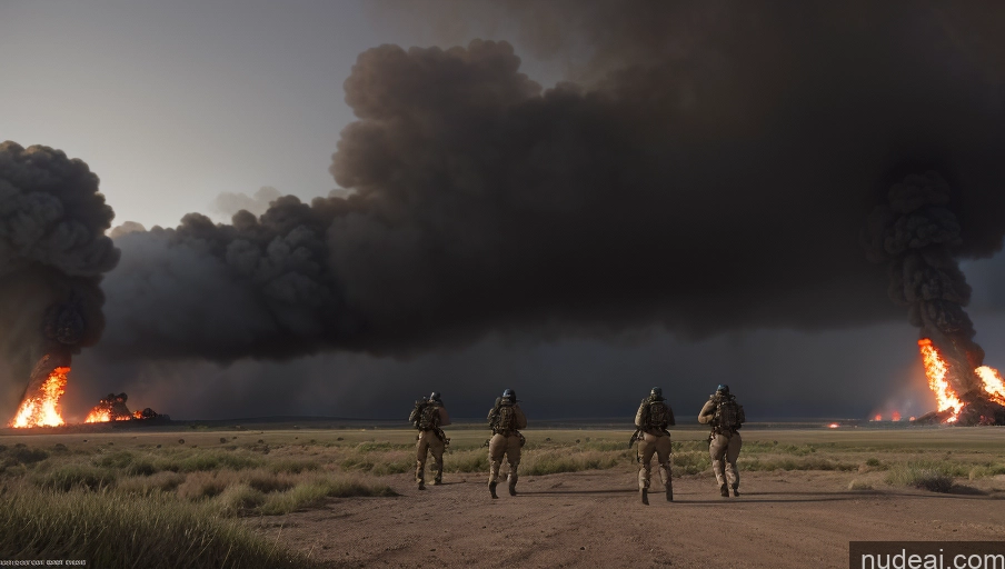 ai nude image of araffes of soldiers walking in front of a large plume of smoke pics of Woman Several Perfect Boobs Big Ass Big Hips Sexy Girl Licking Icecream (doll Changeable) Dynamic View Battlefield