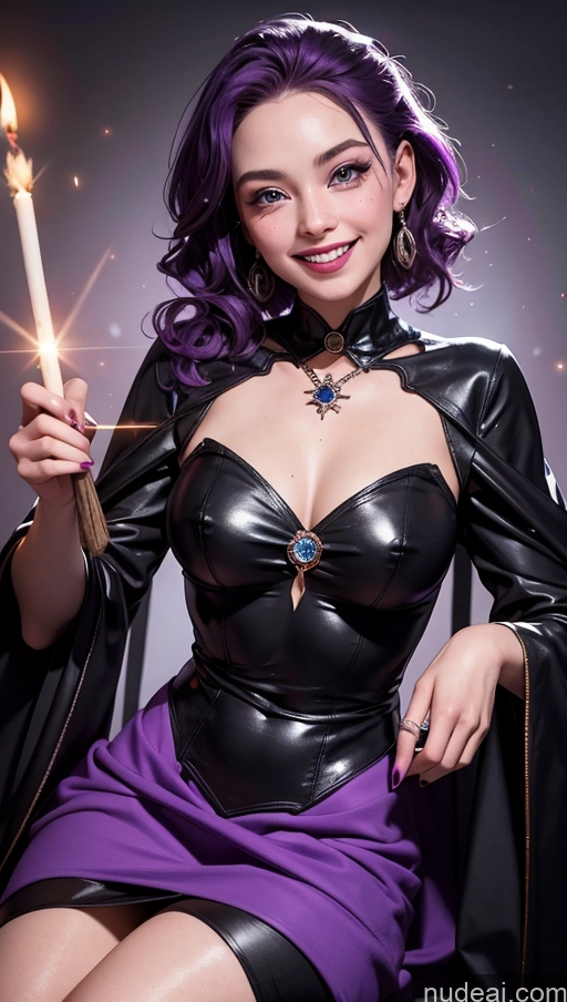 related ai porn images free for Witch 18 Happy Slicked Purple Hair