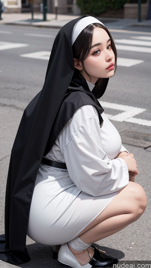 related ai porn images free for Street Small Tits Big Ass Short 18 Film Photo Close-up View Chubby Nun Squatting
