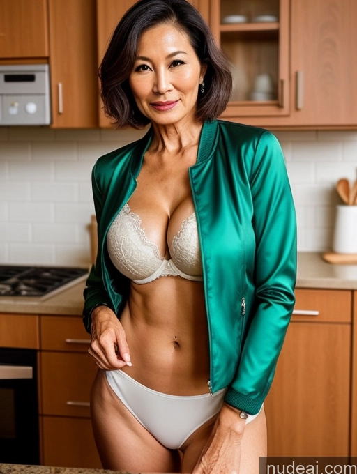 related ai porn images free for Milf Two Perfect Boobs Beautiful Perfect Body 70s Bobcut Kitchen Bra Jacket Professor Stylish Suit Cleavage Detailed Sexy Face Japanese