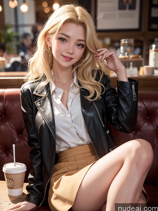 related ai porn images free for 20s Happy Blonde Long Hair Filipina Cafe Nude Jacket Woman Beautiful Micro Skirt Spreading Legs