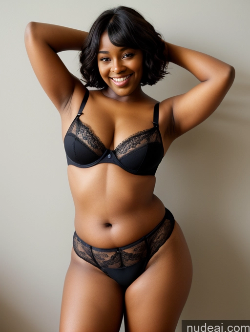 related ai porn images free for Dark Skin Black 18 Short Pubic Hair Busty T-pose Big Hips Thick Happy Short Hair Lingerie Fat