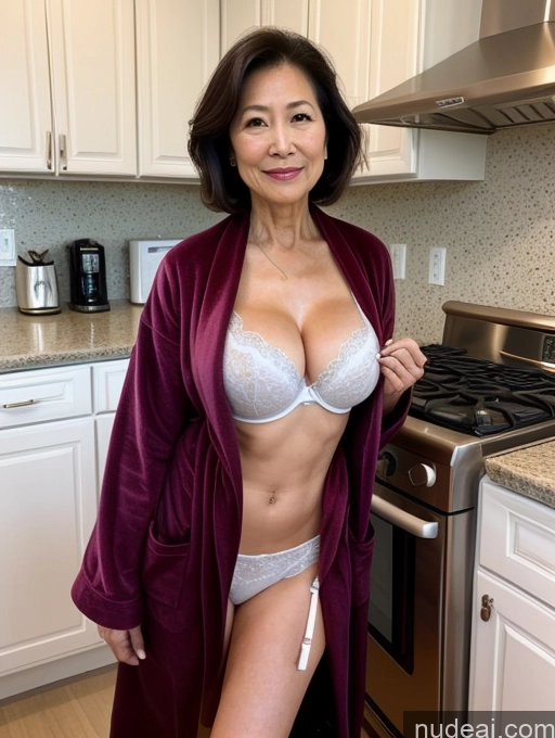 related ai porn images free for Milf Two Perfect Boobs Beautiful Perfect Body Bobcut Kitchen Bra Professor Stylish Cleavage Detailed Sexy Face 70s Japanese Bathrobe