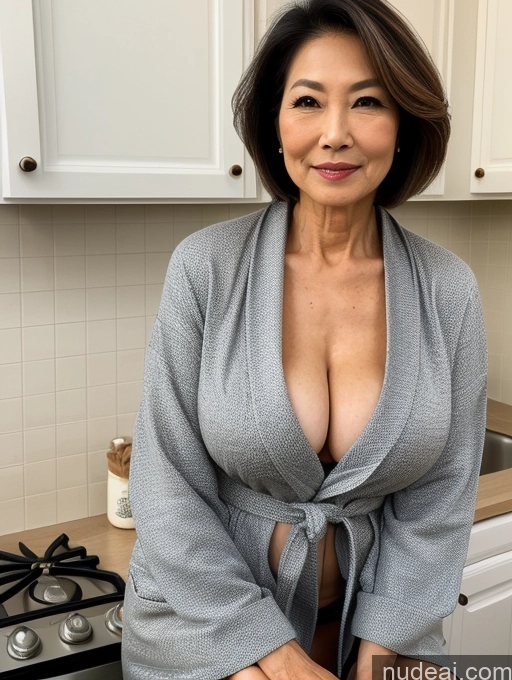 related ai porn images free for Milf Two Perfect Boobs Beautiful Perfect Body Bobcut Kitchen Bra Professor Stylish Cleavage Detailed Sexy Face 70s Japanese Bathrobe