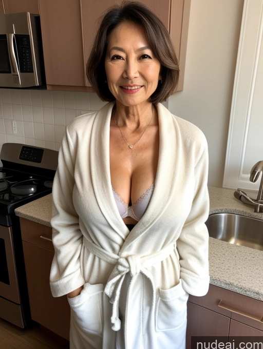 related ai porn images free for Milf Two Perfect Boobs Beautiful Perfect Body Bobcut Kitchen Bra Professor Stylish Cleavage Detailed Sexy Face 70s Japanese Bathrobe