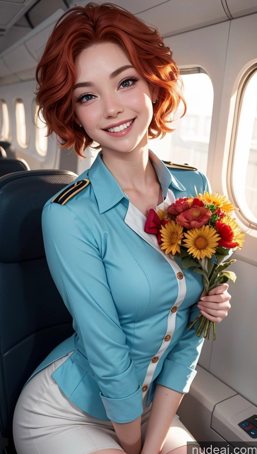 related ai porn images free for 18 Happy Ginger Pixie Flight Attendant