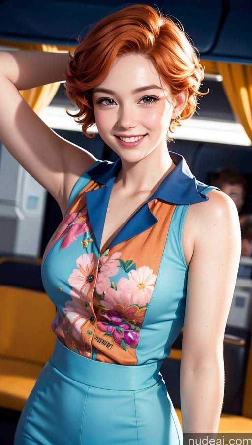 related ai porn images free for 18 Happy Ginger Pixie Flight Attendant