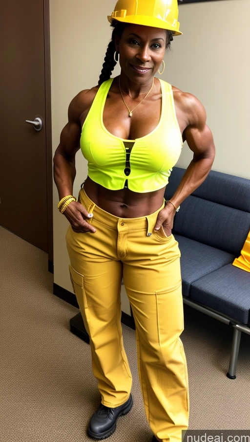 related ai porn images free for Construction Worker Braided Dark Skin Abs Muscular Milf Jeans Office