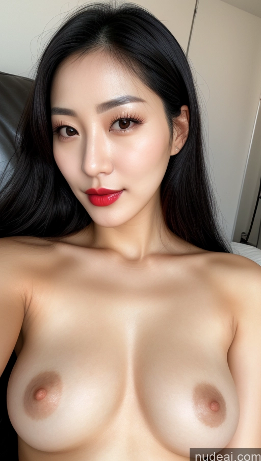 related ai porn images free for Woman One Beautiful Lipstick Black Hair Close-up View Detailed Simple Korean Small Tits 30s