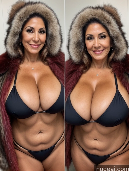 related ai porn images free for Milf One 70s Brazilian Front View Busty Huge Boobs Tanned Skin Thick Microkini Thong Vampire Fur Jacket Lumberjack