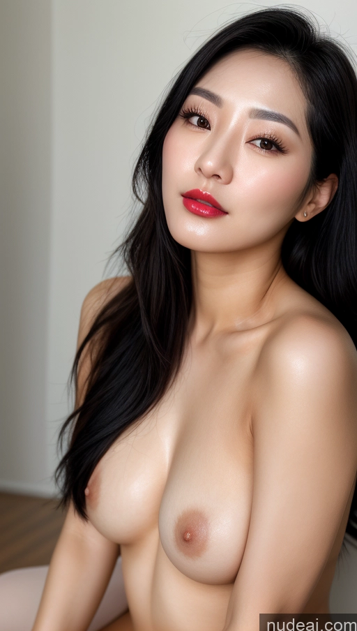 related ai porn images free for Woman One Beautiful Lipstick Black Hair Close-up View Detailed Korean Small Tits 30s Slicked