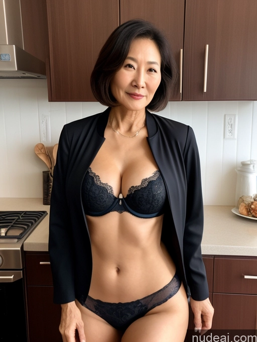 related ai porn images free for Milf Two Perfect Boobs Beautiful Perfect Body Bobcut Chinese Kitchen Bra Jacket Professor Stylish Suit Cleavage Detailed Sexy Face 70s