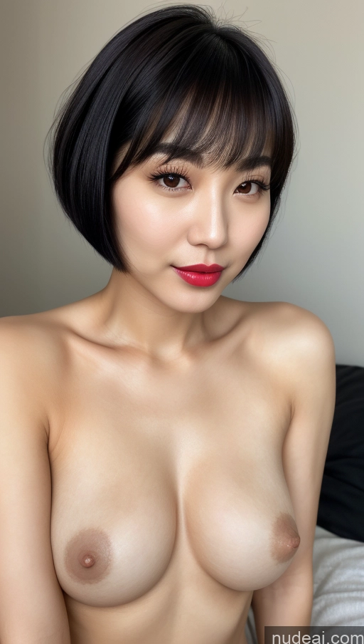 related ai porn images free for Woman One Small Tits Beautiful Lipstick 30s Black Hair Short Hair Close-up View Detailed Korean