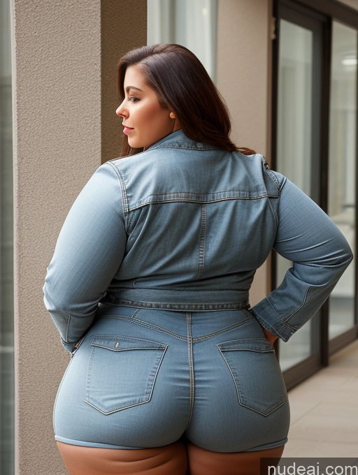 related ai porn images free for Woman Busty Huge Boobs Big Ass Thick Chubby Fat Big Hips Back View Bending Over Jacket