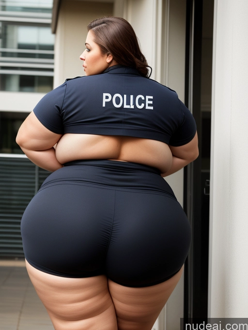 related ai porn images free for Woman Busty Huge Boobs Big Ass Thick Chubby Fat Big Hips Back View Bending Over Police