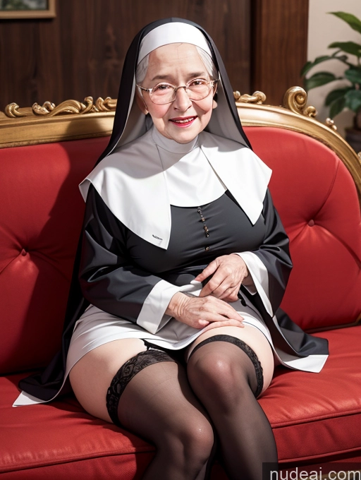 related ai porn images free for Nun 80s Happy Couch Stockings