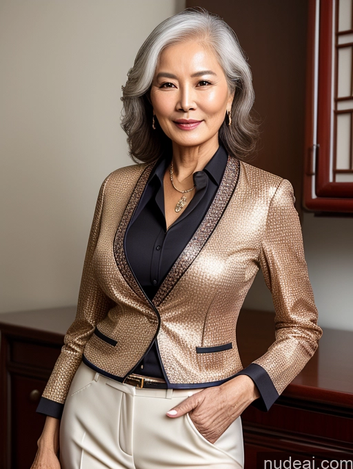 related ai porn images free for Woman Perfect Boobs Beautiful Perfect Body 70s Chinese Blouse Bra Jacket Professor Stylish Suit Detailed