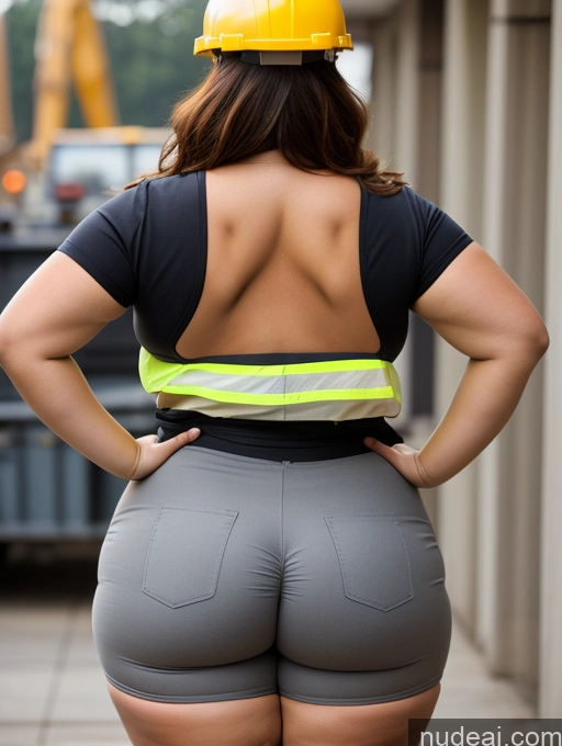 related ai porn images free for Model Busty Huge Boobs Big Ass Thick Chubby Fat Big Hips Back View Construction Worker