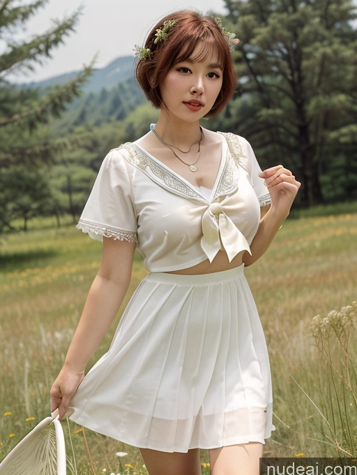 related ai porn images free for One Busty Chubby Big Hips Beautiful 30s Ginger Short Hair Chinese Front View Bikini Mini Skirt Maid Dress See-Through Dress Meadow JK Uniform Long Skirt