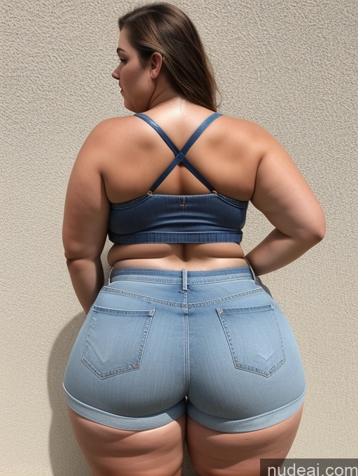 related ai porn images free for Woman Busty Huge Boobs Big Ass Thick Chubby Fat Big Hips Back View Bending Over Daisy Dukes