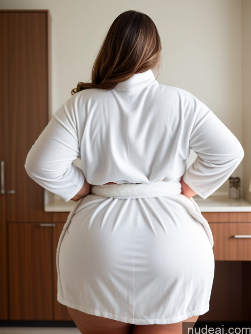 related ai porn images free for Woman Busty Huge Boobs Big Ass Thick Chubby Fat Big Hips Back View Bending Over Bathrobe