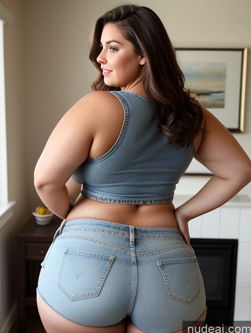 related ai porn images free for Woman Busty Huge Boobs Big Ass Thick Chubby Fat Big Hips Back View Bending Over Daisy Dukes